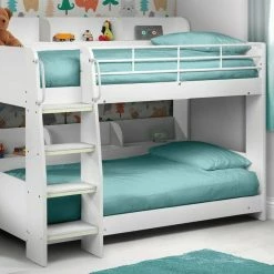 Jay Bow Beds Doema White Bunk Bed