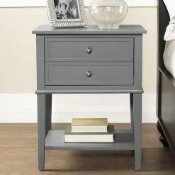 Dorel Home Franklin Accent Table With 2 Drawers