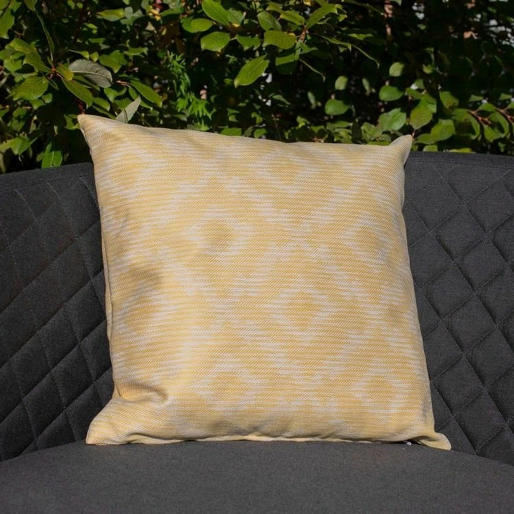 Baths Maze Rattan Fabric Scatter Cushions Santorini Yellow
