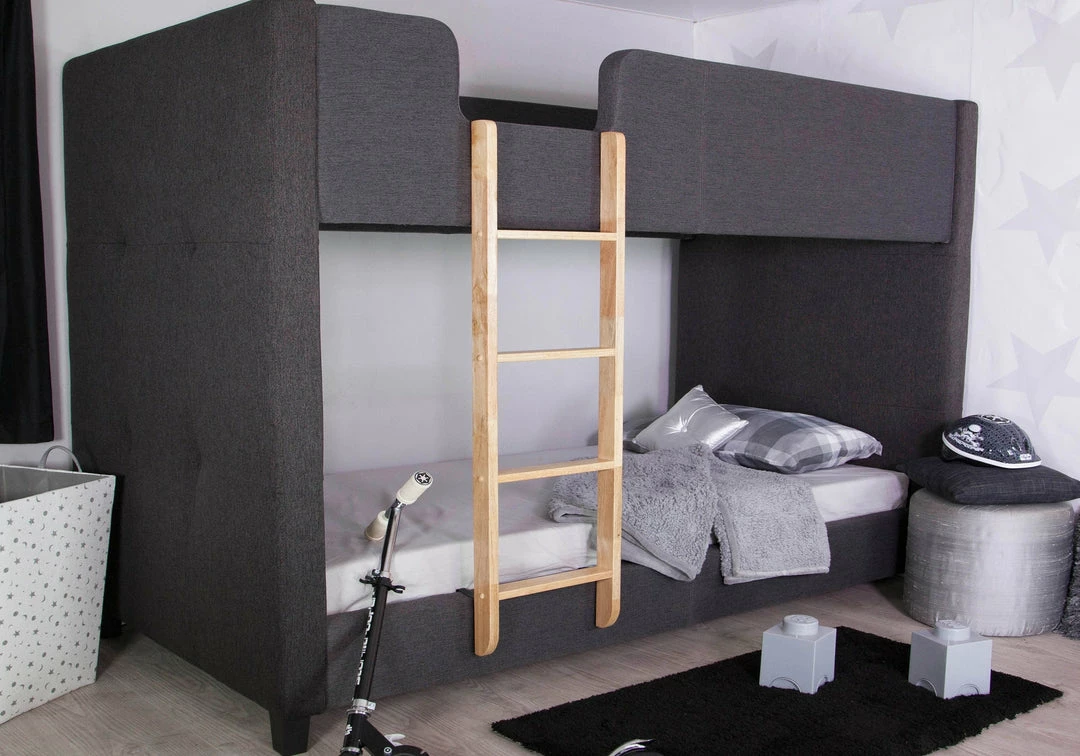 Furn Beds Faze Charcoal Bunk Bed