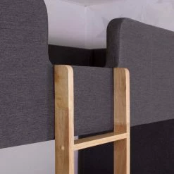 Furn Beds Faze Charcoal Bunk Bed