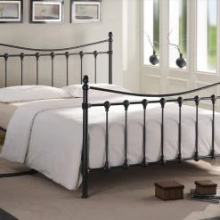 Time Living Florida Black Metal Bed Frame