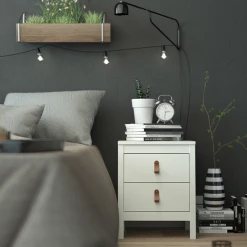 Furniture To Go Barcelona Bedside Table 2 Drawers