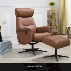 GFA Panama Recliner And Foot Stool