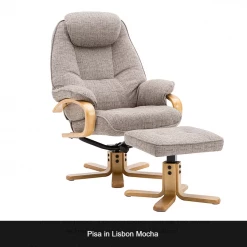 GFA Pisa Recliner And Foot Stool