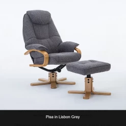 GFA Pisa Recliner And Foot Stool