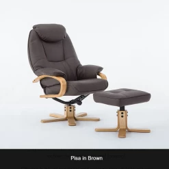 GFA Pisa Recliner And Foot Stool