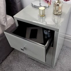 GFW Amalfi 3 Draw Bed Side Table