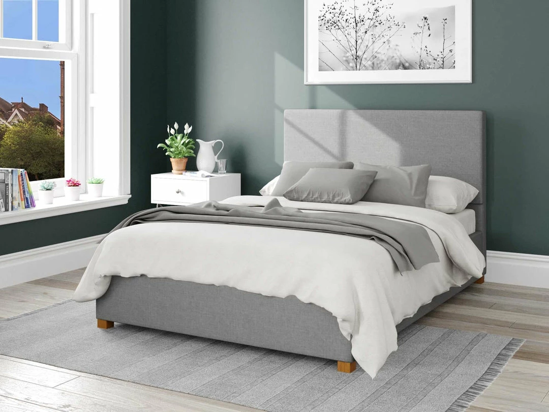 Better Bed Company Better Peterborough Fossil Grey Ottoman Bed Beds