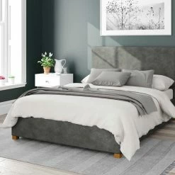 Better Bed Company Better Peterborough Granit Black Ottoman Bed Beds