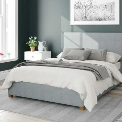 Better Bed Company Better Peterborough Sky Blue Ottoman Bed