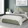 Better Bed Company Beds Better Peterborough Velvet Green Ottoman Bed