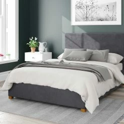 Better Bed Company Better Peterborough Dark Grey Ottoman Bed