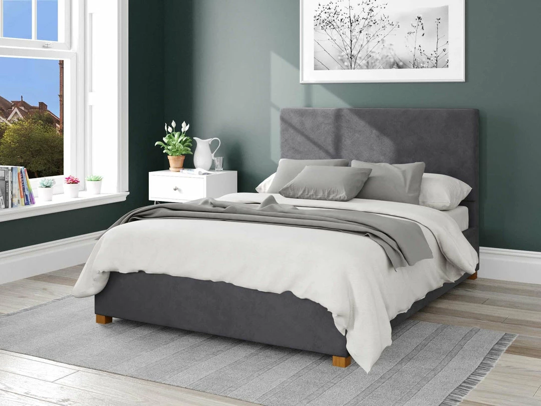Better Bed Company Better Peterborough Dark Grey Ottoman Bed