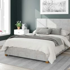 Better Bed Company Better Peterborough Light Grey Ottoman Bed