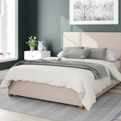 Better Bed Company Beds Better Peterborough Pink Natural Ottoman Bed