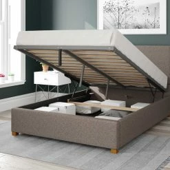 Better Bed Company Beds Better Peterborough Light Brown Ottoman Bed
