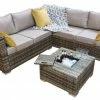 Baths Signature Weave Georgia Corner Sofa With Ice Bucket Set