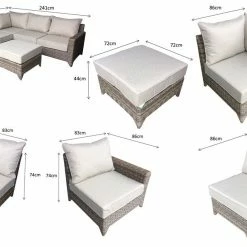 Signature Weave Helena Modular Corner Sofa Set Baths