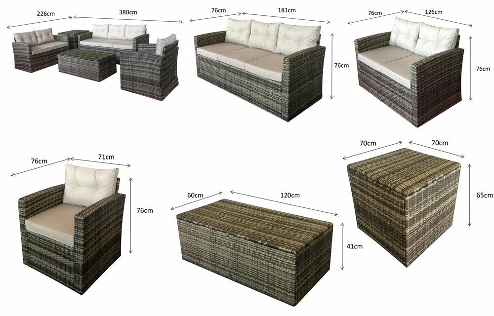 Baths Signature Weave Holly Sofa Set