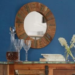Indian Hub Coastal Large Mirror Frame