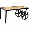 Indian Hub Cosmo Industrial Cart Coffee Table