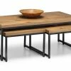 Baths Julian Bowen Brooklyn Oak Nesting Coffee Tables