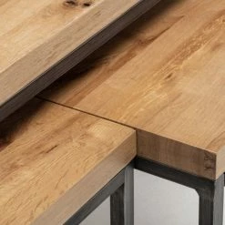 Baths Julian Bowen Brooklyn Oak Nesting Coffee Tables