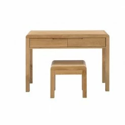 Baths Julian Bowen Curve 2 Draw Dressing Table And Stool Set