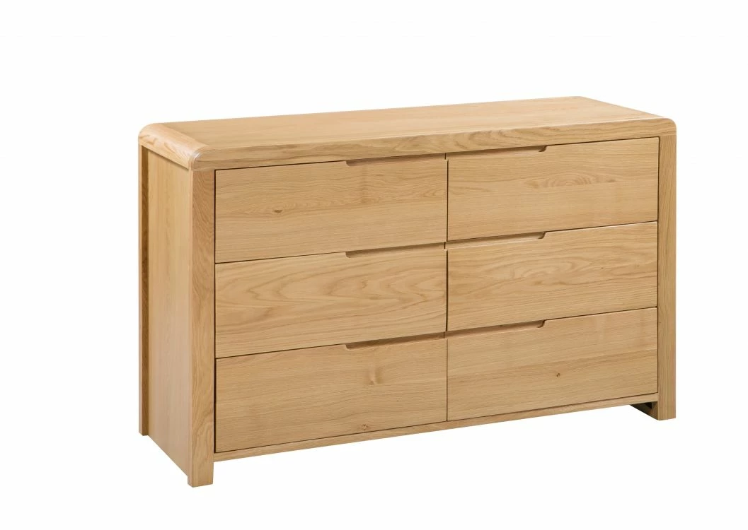 Julian Bowen Curve 6 Draw Wide Chest Of Draws Baths
