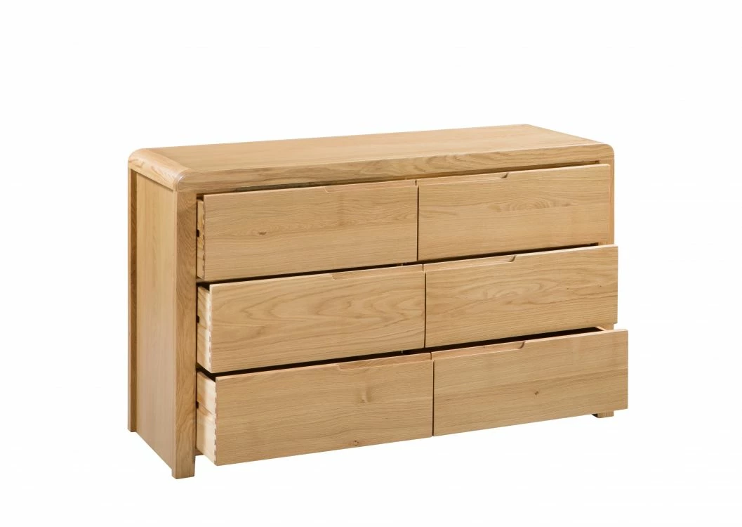 Julian Bowen Curve 6 Draw Wide Chest Of Draws Baths