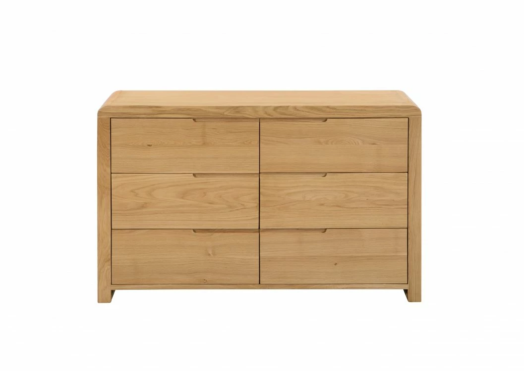 Julian Bowen Curve 6 Draw Wide Chest Of Draws Baths