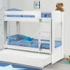 Julian Bowen Ellie White Bunk Bed Beds