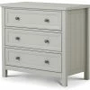 Baths Julian Bowen Maine 3 Drawer Dove Grey Chest