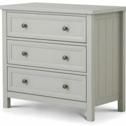Baths Julian Bowen Maine 3 Drawer Dove Grey Chest