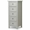 Julian Bowen Maine 5 Drawer Tall Dove Grey Chest Baths