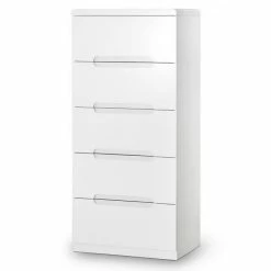 Julian Bowen Manhattan 5 Drawer Tall Chest Baths