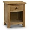 Julian Bowen Marlborough Oak 1 Drawer Bedside