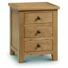 Baths Julian Bowen Marlborough Oak 3 Drawer Bedside