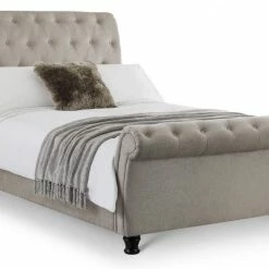Julian Bowen Ravello Deep Button Scroll Bed Frame Beds
