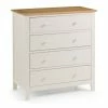 Julian Bowen Salerno 2 Tone 4 Drawer Chest