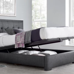 Kaydian Falstone Slate Ottoman Bed Frame Beds