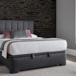 Kaydian Medburn Slate Ottoman Bed Frame Beds