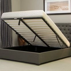 Emporia Beds Kensington Wing Fabric Ottoman Bed