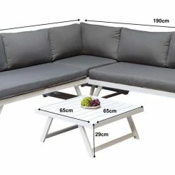 Baths Signature Weave Kimmie Corner With Adjustable Head Rest