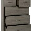 Seconique Furniture Lisbon 3+2 Drawer Chest Black Baths