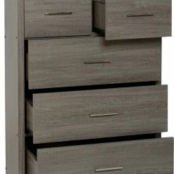 Seconique Furniture Lisbon 3+2 Drawer Chest Black Baths