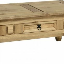 Seconique Furniture Corona Pine 1 Drawer Coffee Table Baths