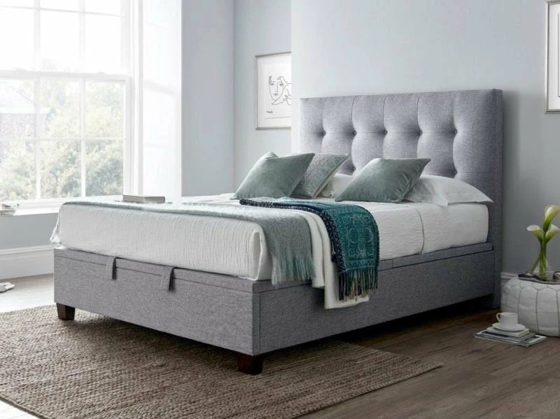 Kaydian Lumley Marbella Dark Grey Ottoman Bed Frame Beds
