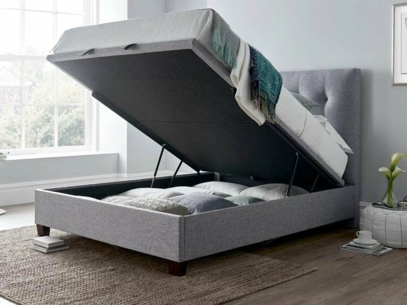 Kaydian Lumley Marbella Dark Grey Ottoman Bed Frame Beds